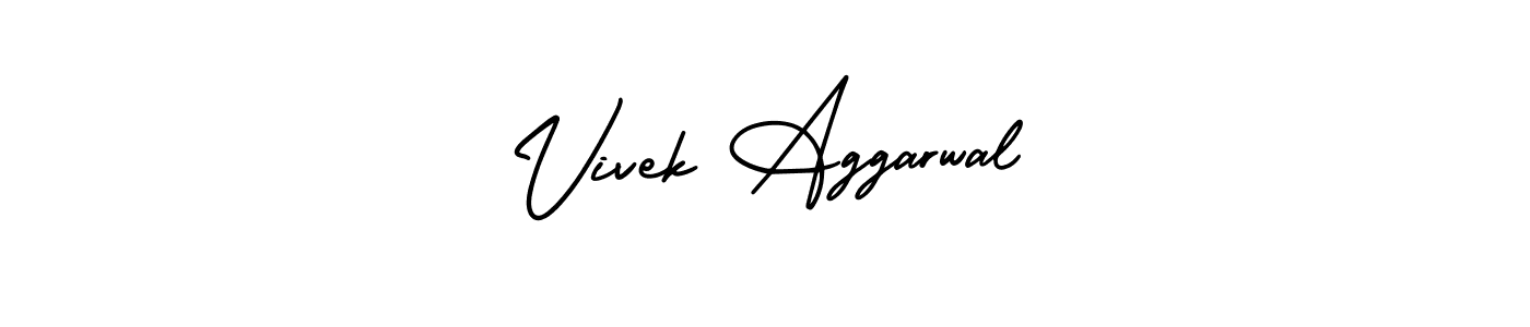 Make a beautiful signature design for name Vivek Aggarwal. With this signature (AmerikaSignatureDemo-Regular) style, you can create a handwritten signature for free. Vivek Aggarwal signature style 3 images and pictures png