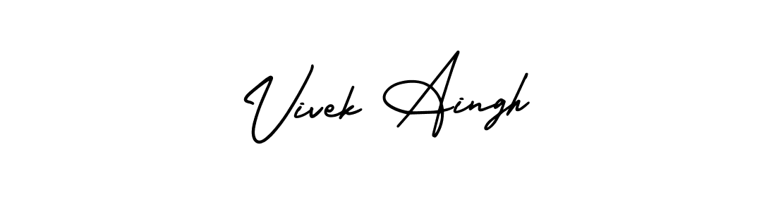 Also You can easily find your signature by using the search form. We will create Vivek Aingh name handwritten signature images for you free of cost using AmerikaSignatureDemo-Regular sign style. Vivek Aingh signature style 3 images and pictures png