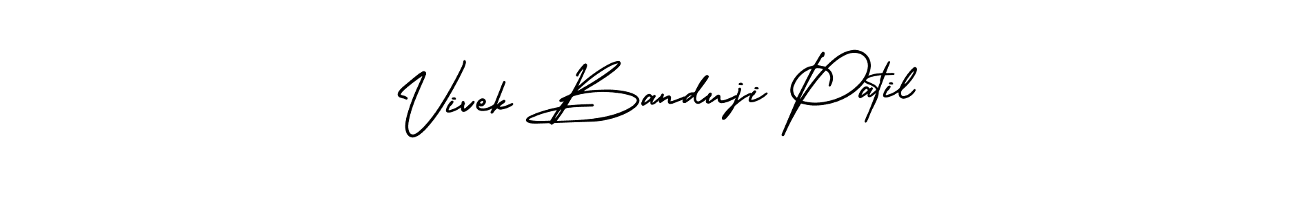 Make a beautiful signature design for name Vivek Banduji Patil. With this signature (AmerikaSignatureDemo-Regular) style, you can create a handwritten signature for free. Vivek Banduji Patil signature style 3 images and pictures png