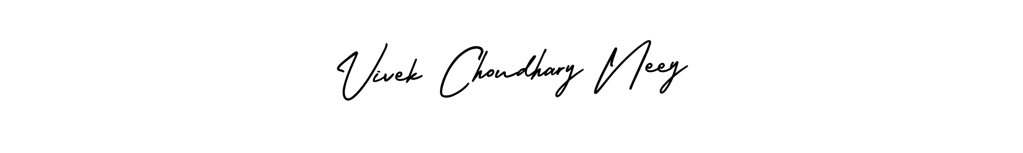 if you are searching for the best signature style for your name Vivek Choudhary Neey. so please give up your signature search. here we have designed multiple signature styles  using AmerikaSignatureDemo-Regular. Vivek Choudhary Neey signature style 3 images and pictures png