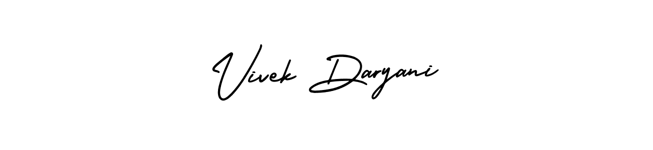 Also You can easily find your signature by using the search form. We will create Vivek Daryani name handwritten signature images for you free of cost using AmerikaSignatureDemo-Regular sign style. Vivek Daryani signature style 3 images and pictures png