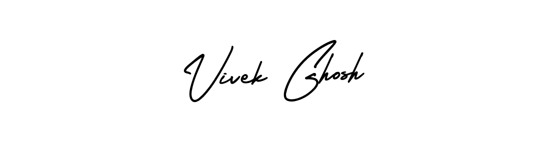 Use a signature maker to create a handwritten signature online. With this signature software, you can design (AmerikaSignatureDemo-Regular) your own signature for name Vivek Ghosh. Vivek Ghosh signature style 3 images and pictures png