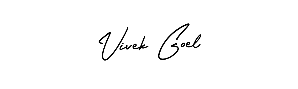 Best and Professional Signature Style for Vivek Goel. AmerikaSignatureDemo-Regular Best Signature Style Collection. Vivek Goel signature style 3 images and pictures png