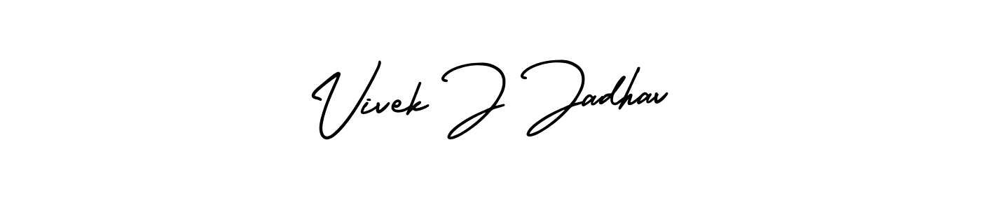 Best and Professional Signature Style for Vivek J Jadhav. AmerikaSignatureDemo-Regular Best Signature Style Collection. Vivek J Jadhav signature style 3 images and pictures png