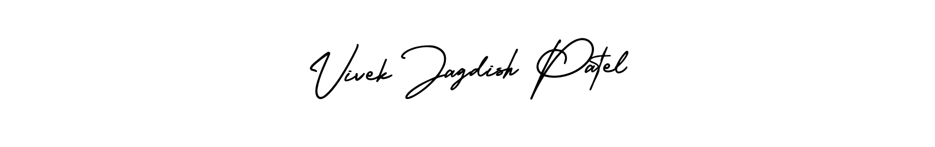 Use a signature maker to create a handwritten signature online. With this signature software, you can design (AmerikaSignatureDemo-Regular) your own signature for name Vivek Jagdish Patel. Vivek Jagdish Patel signature style 3 images and pictures png