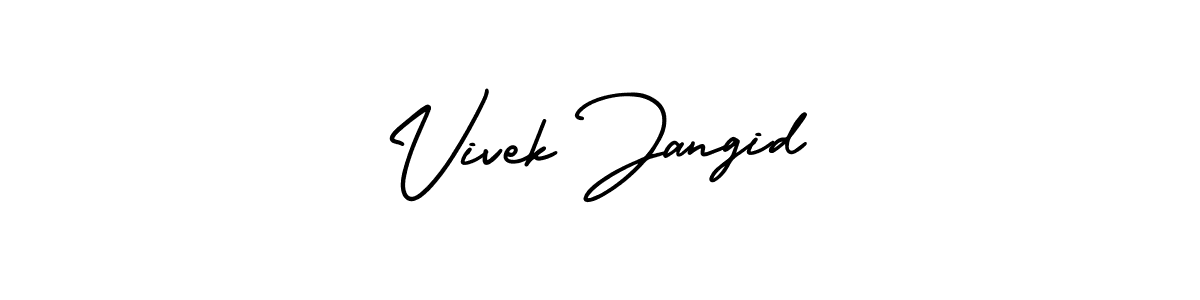 Make a beautiful signature design for name Vivek Jangid. Use this online signature maker to create a handwritten signature for free. Vivek Jangid signature style 3 images and pictures png