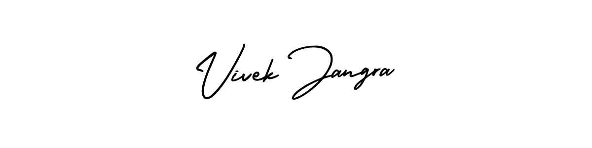 Also we have Vivek Jangra name is the best signature style. Create professional handwritten signature collection using AmerikaSignatureDemo-Regular autograph style. Vivek Jangra signature style 3 images and pictures png