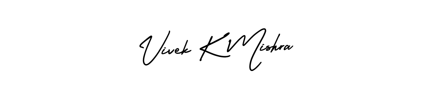 Make a short Vivek K Mishra signature style. Manage your documents anywhere anytime using AmerikaSignatureDemo-Regular. Create and add eSignatures, submit forms, share and send files easily. Vivek K Mishra signature style 3 images and pictures png