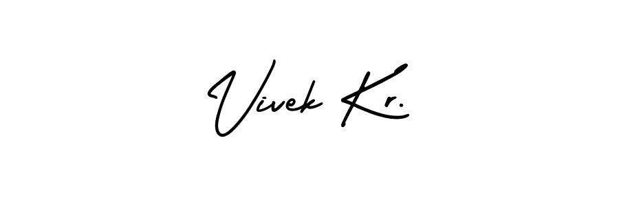 You can use this online signature creator to create a handwritten signature for the name Vivek Kr.. This is the best online autograph maker. Vivek Kr. signature style 3 images and pictures png