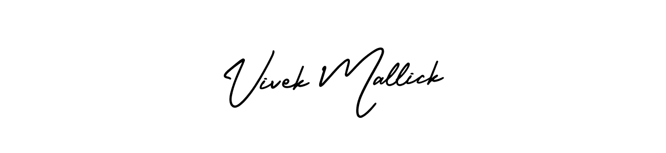 How to make Vivek Mallick signature? AmerikaSignatureDemo-Regular is a professional autograph style. Create handwritten signature for Vivek Mallick name. Vivek Mallick signature style 3 images and pictures png