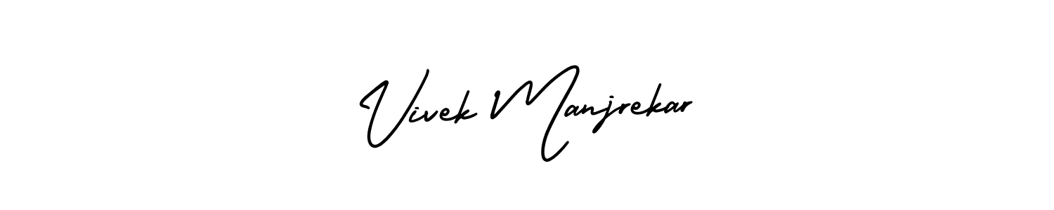 Create a beautiful signature design for name Vivek Manjrekar. With this signature (AmerikaSignatureDemo-Regular) fonts, you can make a handwritten signature for free. Vivek Manjrekar signature style 3 images and pictures png