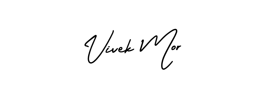 Also we have Vivek Mor name is the best signature style. Create professional handwritten signature collection using AmerikaSignatureDemo-Regular autograph style. Vivek Mor signature style 3 images and pictures png