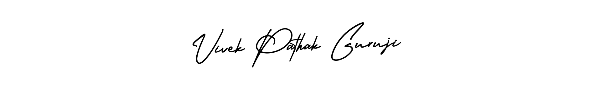 How to Draw Vivek Pathak Guruji signature style? AmerikaSignatureDemo-Regular is a latest design signature styles for name Vivek Pathak Guruji. Vivek Pathak Guruji signature style 3 images and pictures png