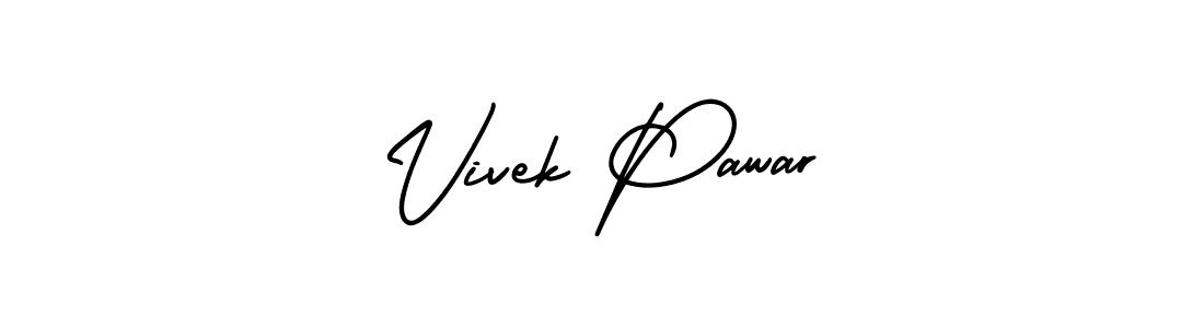 How to Draw Vivek Pawar signature style? AmerikaSignatureDemo-Regular is a latest design signature styles for name Vivek Pawar. Vivek Pawar signature style 3 images and pictures png