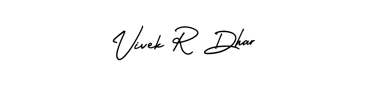 Also we have Vivek R Dhar name is the best signature style. Create professional handwritten signature collection using AmerikaSignatureDemo-Regular autograph style. Vivek R Dhar signature style 3 images and pictures png