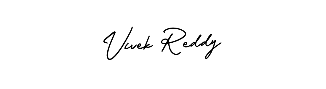 Make a beautiful signature design for name Vivek Reddy. With this signature (AmerikaSignatureDemo-Regular) style, you can create a handwritten signature for free. Vivek Reddy signature style 3 images and pictures png