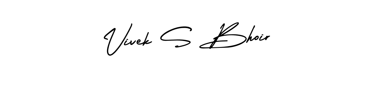 How to make Vivek S Bhoir name signature. Use AmerikaSignatureDemo-Regular style for creating short signs online. This is the latest handwritten sign. Vivek S Bhoir signature style 3 images and pictures png