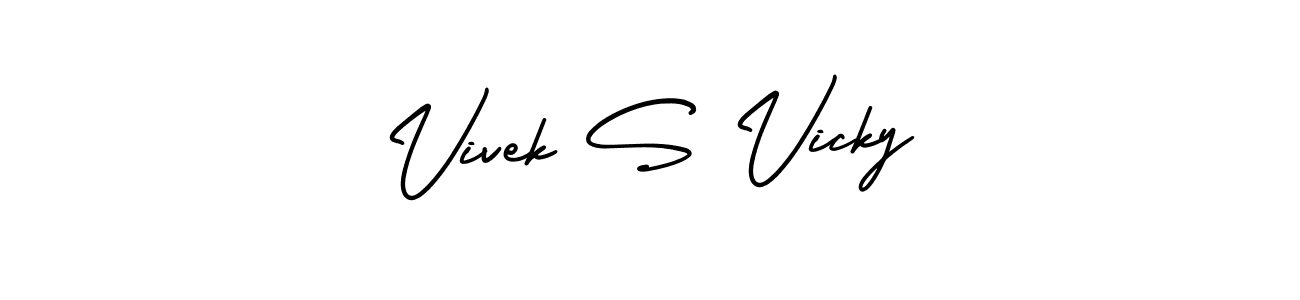 You can use this online signature creator to create a handwritten signature for the name Vivek S Vicky. This is the best online autograph maker. Vivek S Vicky signature style 3 images and pictures png