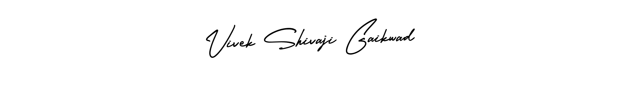if you are searching for the best signature style for your name Vivek Shivaji Gaikwad. so please give up your signature search. here we have designed multiple signature styles  using AmerikaSignatureDemo-Regular. Vivek Shivaji Gaikwad signature style 3 images and pictures png