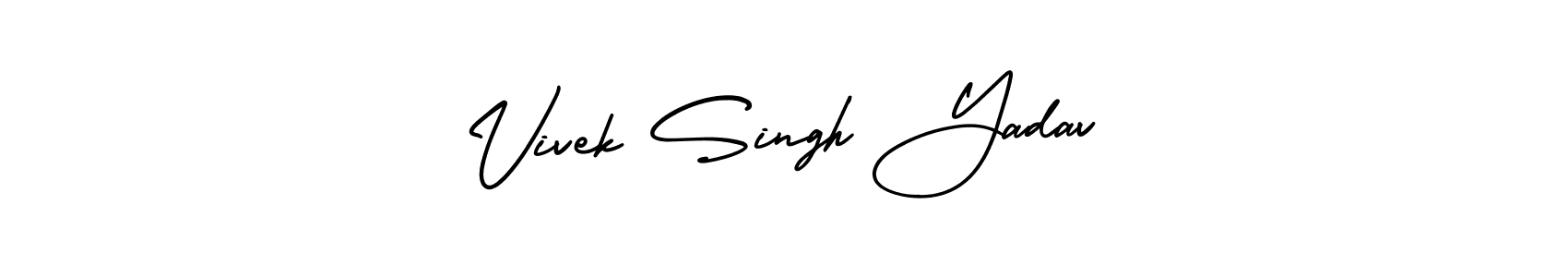 if you are searching for the best signature style for your name Vivek Singh Yadav. so please give up your signature search. here we have designed multiple signature styles  using AmerikaSignatureDemo-Regular. Vivek Singh Yadav signature style 3 images and pictures png
