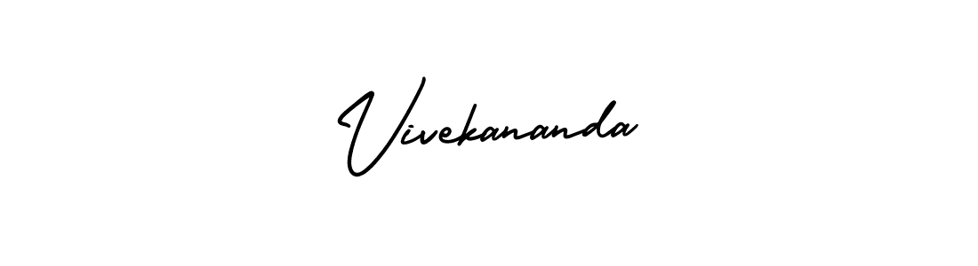 How to make Vivekananda signature? AmerikaSignatureDemo-Regular is a professional autograph style. Create handwritten signature for Vivekananda name. Vivekananda signature style 3 images and pictures png