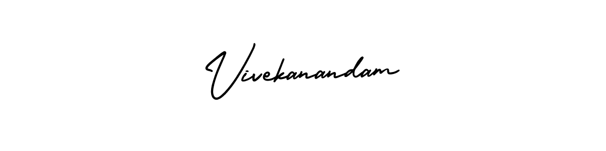 Also You can easily find your signature by using the search form. We will create Vivekanandam name handwritten signature images for you free of cost using AmerikaSignatureDemo-Regular sign style. Vivekanandam signature style 3 images and pictures png