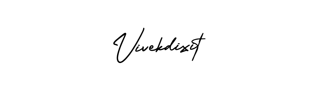 You should practise on your own different ways (AmerikaSignatureDemo-Regular) to write your name (Vivekdixit) in signature. don't let someone else do it for you. Vivekdixit signature style 3 images and pictures png