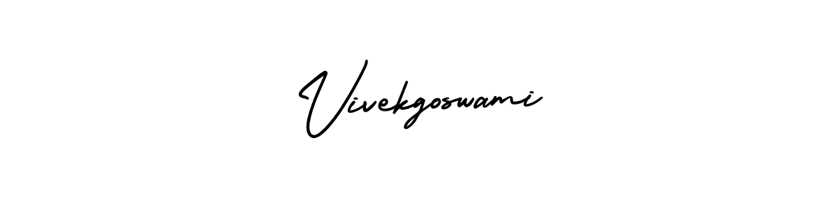 How to Draw Vivekgoswami signature style? AmerikaSignatureDemo-Regular is a latest design signature styles for name Vivekgoswami. Vivekgoswami signature style 3 images and pictures png