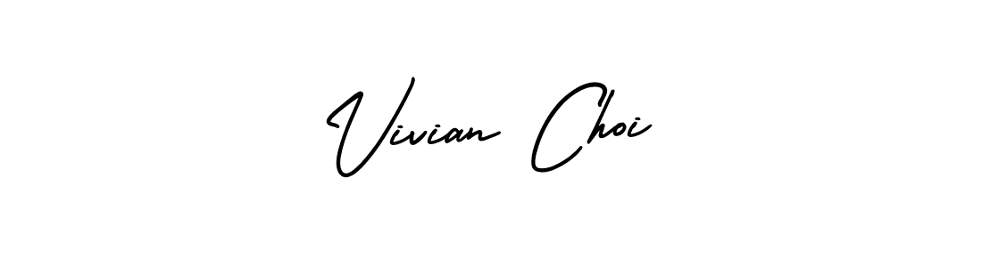 The best way (AmerikaSignatureDemo-Regular) to make a short signature is to pick only two or three words in your name. The name Vivian Choi include a total of six letters. For converting this name. Vivian Choi signature style 3 images and pictures png