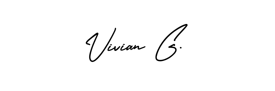 How to make Vivian G. signature? AmerikaSignatureDemo-Regular is a professional autograph style. Create handwritten signature for Vivian G. name. Vivian G. signature style 3 images and pictures png