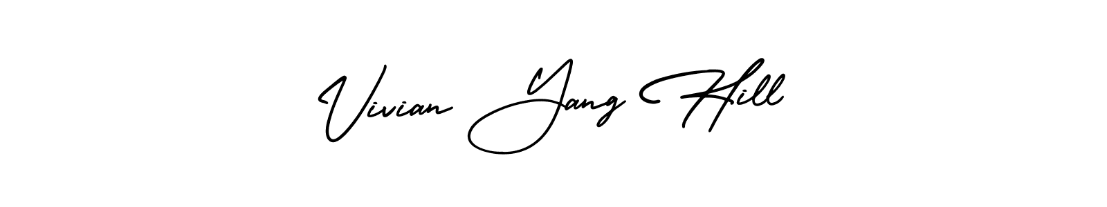 How to make Vivian Yang Hill signature? AmerikaSignatureDemo-Regular is a professional autograph style. Create handwritten signature for Vivian Yang Hill name. Vivian Yang Hill signature style 3 images and pictures png