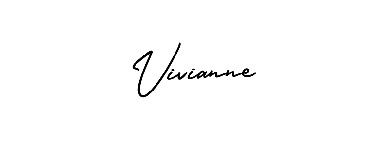 How to make Vivianne signature? AmerikaSignatureDemo-Regular is a professional autograph style. Create handwritten signature for Vivianne name. Vivianne signature style 3 images and pictures png