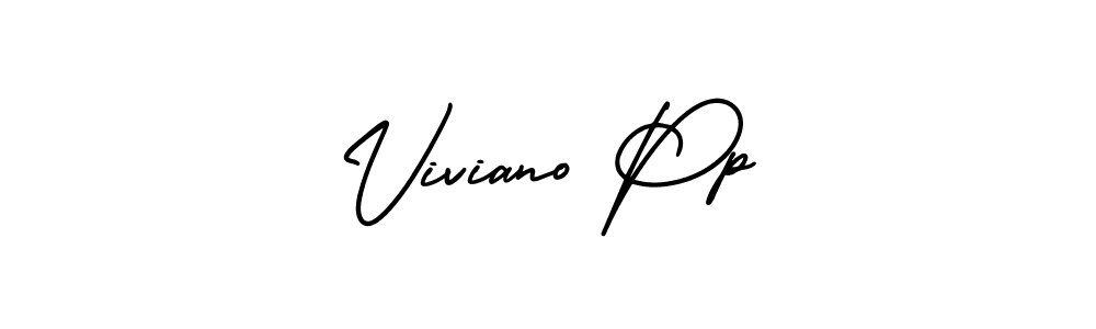 Create a beautiful signature design for name Viviano Pp. With this signature (AmerikaSignatureDemo-Regular) fonts, you can make a handwritten signature for free. Viviano Pp signature style 3 images and pictures png