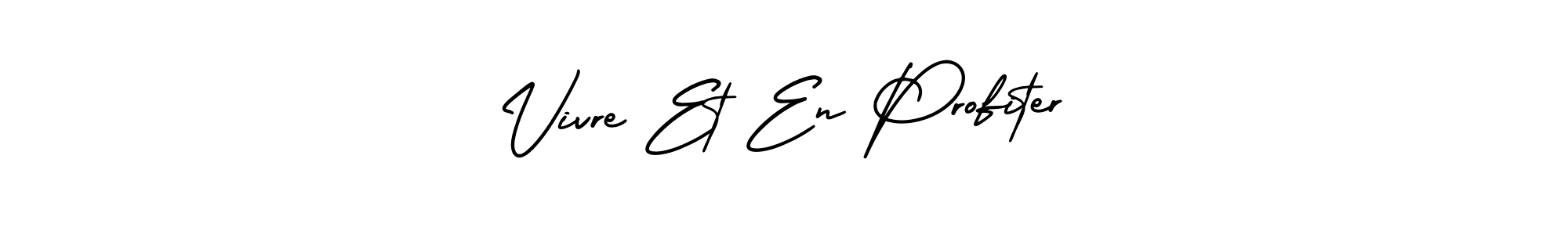 Check out images of Autograph of Vivre Et En Profiter name. Actor Vivre Et En Profiter Signature Style. AmerikaSignatureDemo-Regular is a professional sign style online. Vivre Et En Profiter signature style 3 images and pictures png