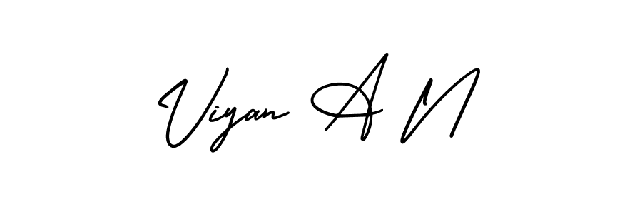 Best and Professional Signature Style for Viyan A N. AmerikaSignatureDemo-Regular Best Signature Style Collection. Viyan A N signature style 3 images and pictures png