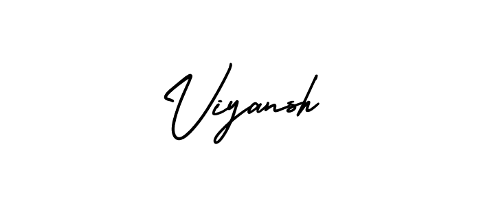 Use a signature maker to create a handwritten signature online. With this signature software, you can design (AmerikaSignatureDemo-Regular) your own signature for name Viyansh. Viyansh signature style 3 images and pictures png