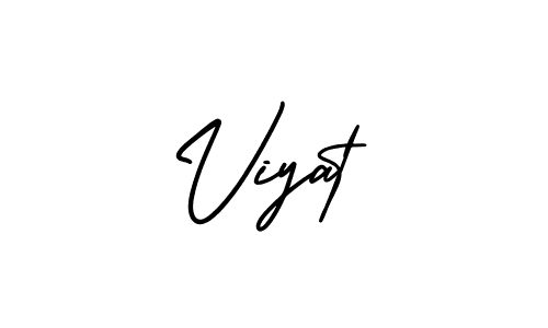 Make a beautiful signature design for name Viyat. With this signature (AmerikaSignatureDemo-Regular) style, you can create a handwritten signature for free. Viyat signature style 3 images and pictures png