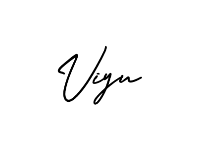 Design your own signature with our free online signature maker. With this signature software, you can create a handwritten (AmerikaSignatureDemo-Regular) signature for name Viyu. Viyu signature style 3 images and pictures png