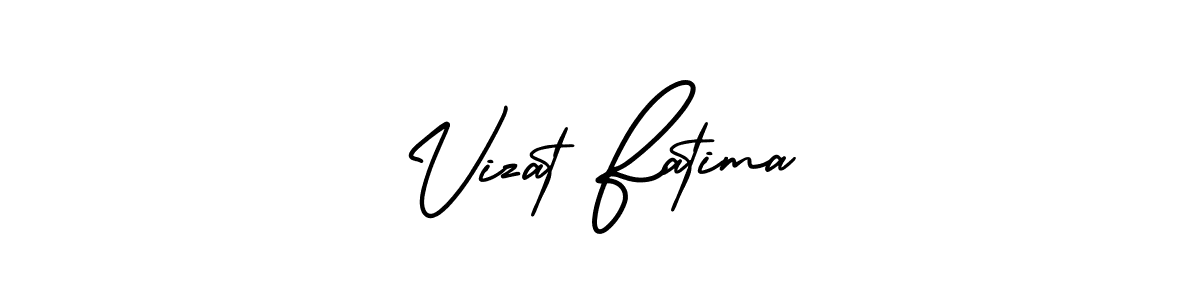 if you are searching for the best signature style for your name Vizat Fatima. so please give up your signature search. here we have designed multiple signature styles  using AmerikaSignatureDemo-Regular. Vizat Fatima signature style 3 images and pictures png