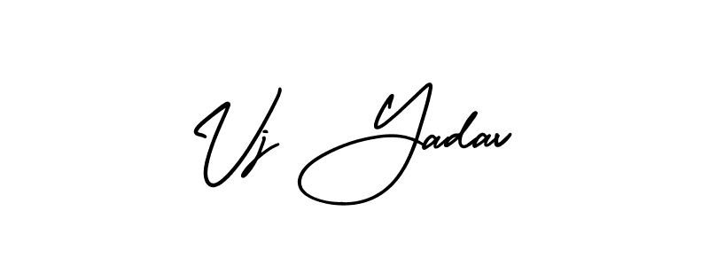 It looks lik you need a new signature style for name Vj Yadav. Design unique handwritten (AmerikaSignatureDemo-Regular) signature with our free signature maker in just a few clicks. Vj Yadav signature style 3 images and pictures png