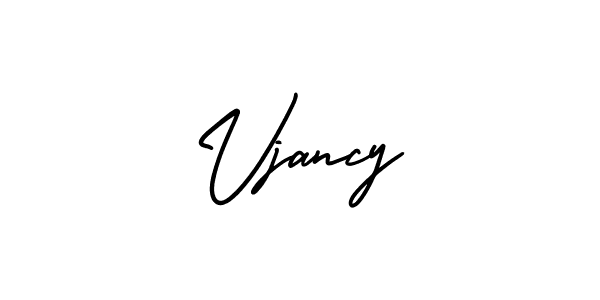 Similarly AmerikaSignatureDemo-Regular is the best handwritten signature design. Signature creator online .You can use it as an online autograph creator for name Vjancy. Vjancy signature style 3 images and pictures png