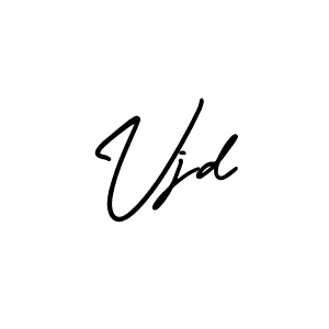 How to Draw Vjd signature style? AmerikaSignatureDemo-Regular is a latest design signature styles for name Vjd. Vjd signature style 3 images and pictures png