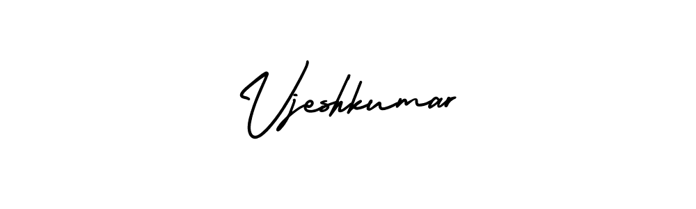 Vjeshkumar stylish signature style. Best Handwritten Sign (AmerikaSignatureDemo-Regular) for my name. Handwritten Signature Collection Ideas for my name Vjeshkumar. Vjeshkumar signature style 3 images and pictures png