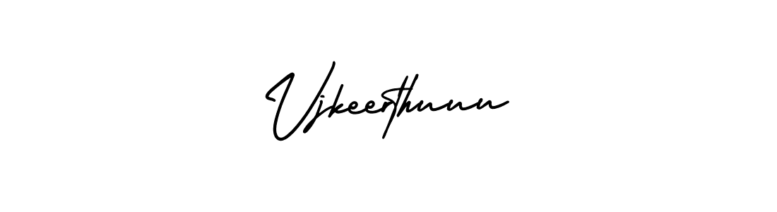 Make a beautiful signature design for name Vjkeerthuuu. With this signature (AmerikaSignatureDemo-Regular) style, you can create a handwritten signature for free. Vjkeerthuuu signature style 3 images and pictures png
