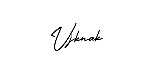 How to make Vjknak signature? AmerikaSignatureDemo-Regular is a professional autograph style. Create handwritten signature for Vjknak name. Vjknak signature style 3 images and pictures png