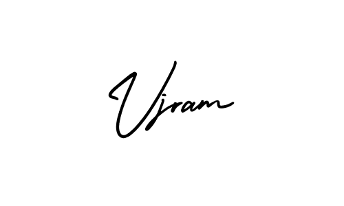 Create a beautiful signature design for name Vjram. With this signature (AmerikaSignatureDemo-Regular) fonts, you can make a handwritten signature for free. Vjram signature style 3 images and pictures png