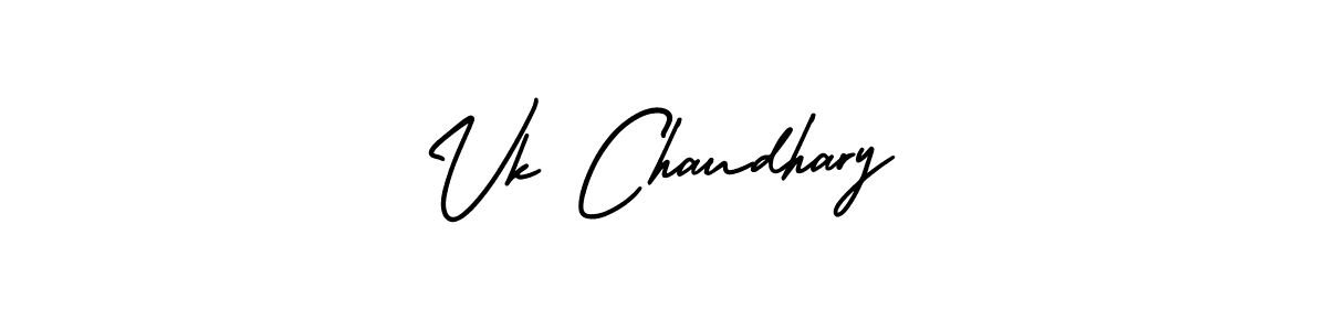 The best way (AmerikaSignatureDemo-Regular) to make a short signature is to pick only two or three words in your name. The name Vk Chaudhary include a total of six letters. For converting this name. Vk Chaudhary signature style 3 images and pictures png