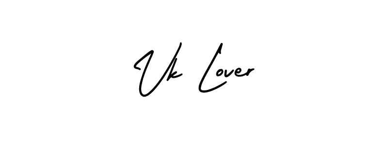 How to make Vk Lover name signature. Use AmerikaSignatureDemo-Regular style for creating short signs online. This is the latest handwritten sign. Vk Lover signature style 3 images and pictures png