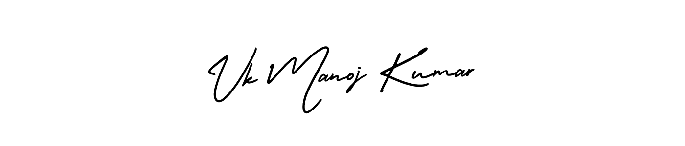 Make a short Vk Manoj Kumar signature style. Manage your documents anywhere anytime using AmerikaSignatureDemo-Regular. Create and add eSignatures, submit forms, share and send files easily. Vk Manoj Kumar signature style 3 images and pictures png