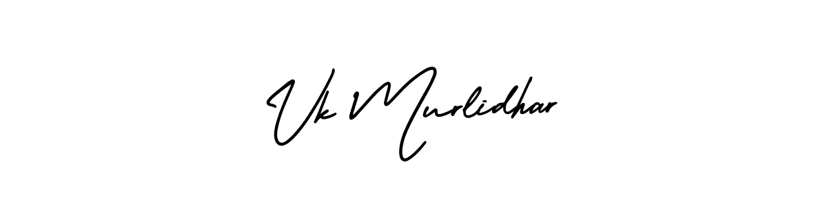 Similarly AmerikaSignatureDemo-Regular is the best handwritten signature design. Signature creator online .You can use it as an online autograph creator for name Vk Murlidhar. Vk Murlidhar signature style 3 images and pictures png